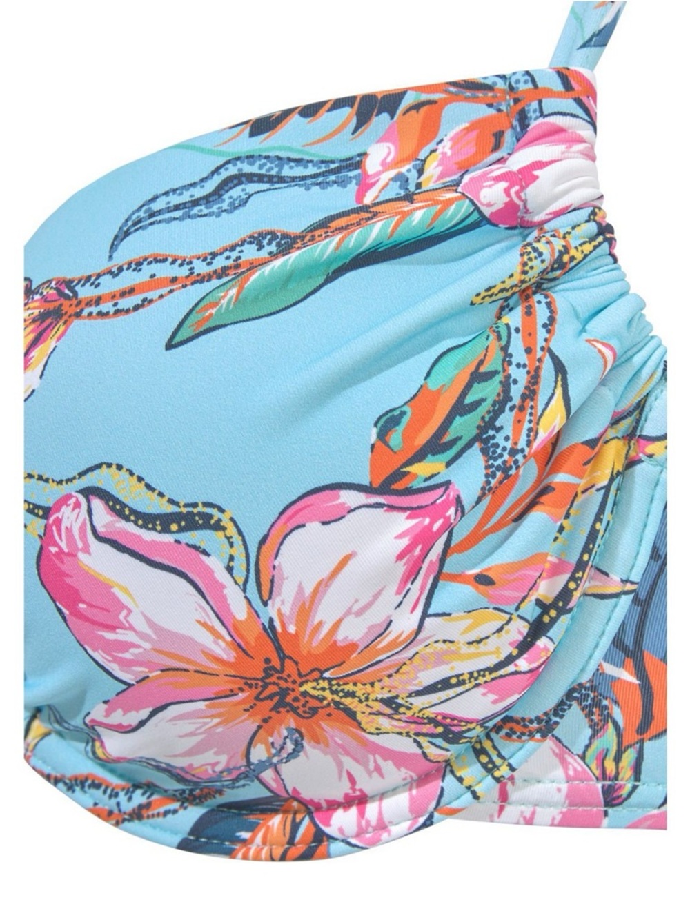 Lascana Women's Hibiscus Print Underwire Bikini Top & Bikini Bottoms NWT - Picture 6 of 16
